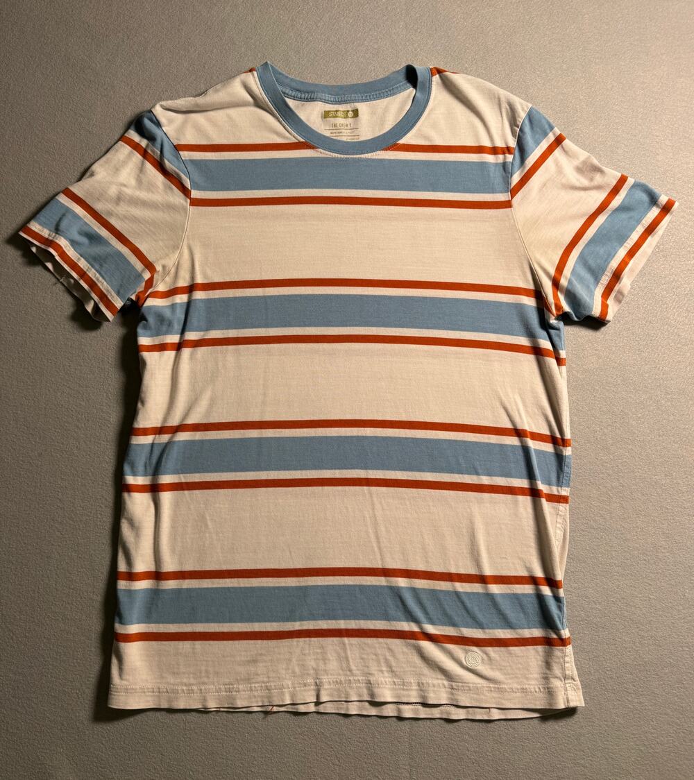 Stance The Crew T Butter Blend Striped T-shirt Size Medium